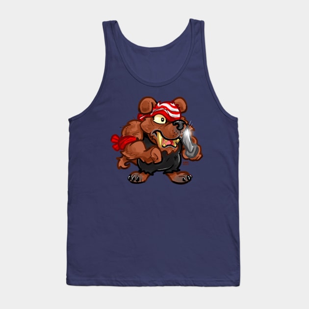 Pirate Dog Tank Top by MrHinkleDraws